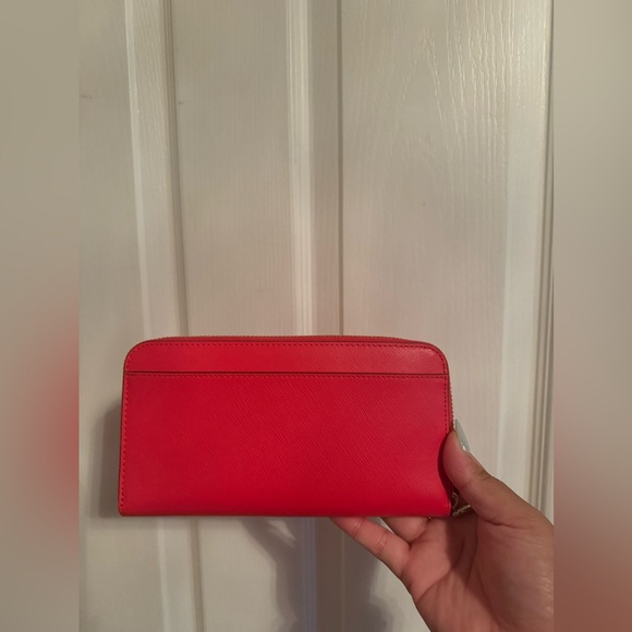 Kate Spade New York Staci Saffiano Leather Satchel Bag (Watermelon) with Wallet - Picture 5 of 7